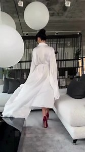 Nightgown Silk Bridal Robe, Bell Sleeve Kimono Dress Slip Dress - Etsy