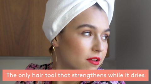 Aquis Original Microfiber Hair Towel, Black