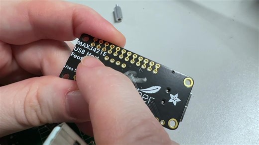 MAX3421e USB Host FeatherWing test ️  ✅ We previously made a...