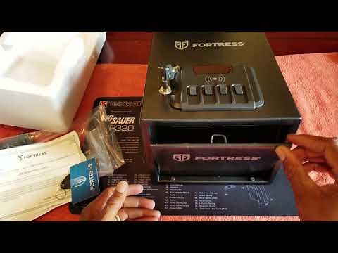 FORTRESS RFID BEDSIDE PISTOL SECURITY SAFE UNBOXING