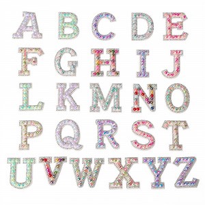 [Hot Item] Height 4.5cm Pearl Letters Stick on Self Adhesive Letter Patches