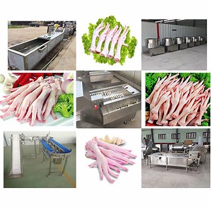 [Hot Item] Automatic Chicken Feet Poultry Process Skin Removing Peeler Peeling Processing Line Equipment Chicken Claw Cleaning