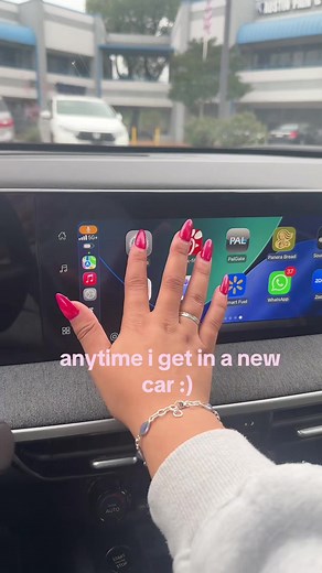 have to have my pink carplay #applecarplay #rental #pink #carplay | pink carplay screen