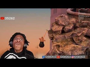 IShowSpeed Getting Over It (funny moments)