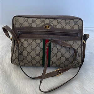 Gucci Beige GG Supreme Canvas and Leather Ophidia Crossbody Bag