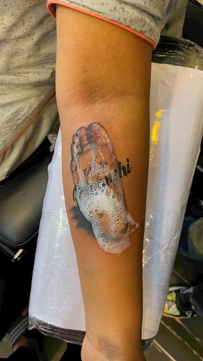 5d baby Foot tattoo | Sonu Tattooz