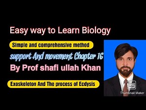 Exoskeleton The process of ecdysis chapter 16 Support and movements by Prof Shafi Ullah Khan