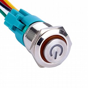 [Hot Item] Brass Doorbell Push Switch Harness Wire 19mm Waterproof Button