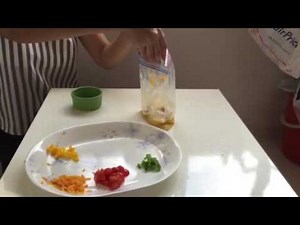 Ziploc omelette: The preparation