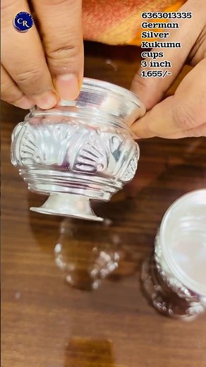 German Silver Kukuma cups3 inch 1,655/-#crsgiftsarticles #shortsfeed #onlineshopping #viralshort