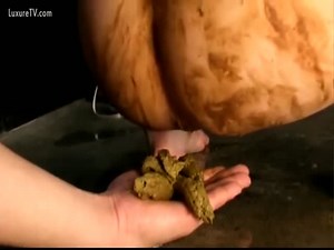 Anal Fingering while pooping