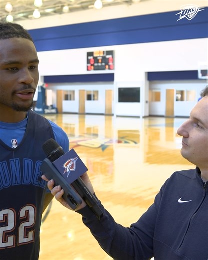 5K views · 60 reactions | Sharpen our blade early ️ Watch the full media availability and One on One with Cason on Thunder YouTube  bit.ly/3Dz9kHw | Oklahoma City Thunder | Facebook