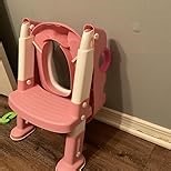 Potty Training Toilet Seat with Step Stool Ladder for Boys and Girls,Toddler Kid Children Toilet Training Seat Chair with Handles,Height Adjustable,Non-Slip Wide Step(Green)