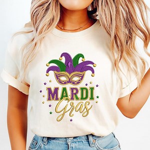 Mardi Gras Embroidery Design | Carnival Mask Machine Embroidery File | Mardi Gras Mask Jester , 5 Size, Instant Download - Etsy