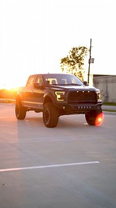 As the sun sets on the horizon, this machine stands tall! A beacon of strength and resilience!  Search our site for - RedRock Baja Upper Replacement Grille with LED Lighting; Gloss Black - Item T551502 RedRock Rear Wheel Well Liners – Item T546993  @ caribou_f150 | AmericanTrucks.com | Facebook