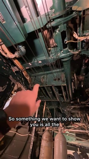 The control lines on the B-17 at the 390th Memorial Museum Foundation #b17 #390thmemorialmuseum #boneyardsafari #aviationsafari | Boneyard Safari