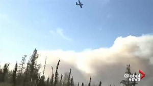 Amateur video shows crews fighting wildfires in Alberta’s Slave Lake forest area