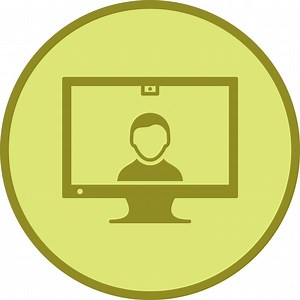 Descargar icono de vector de comunicación de video único gratis