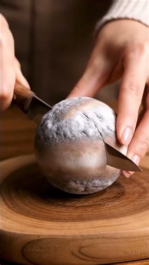 ASMR Slicing Planet Pluto 🪶 | Relaxing Icy Cutting Sounds & Glowing Core Reveal #asmr #pluto #slice