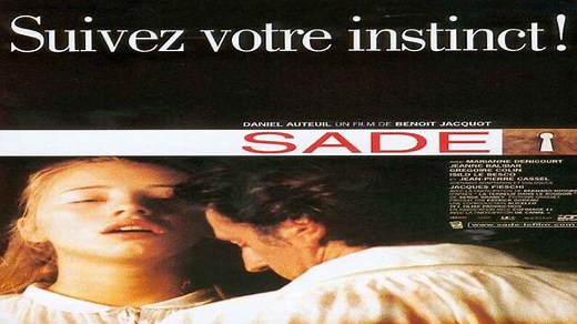 ASA 🎥📽🎬 Sade (2000) a film directed by Benoît Jacquot with Daniel Auteuil, Marianne Denicourt, Jeanne Balibar, Grégoire Colin, Isild Le Besco