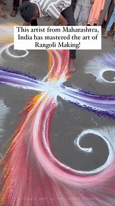 This artist from #Kolhapur has given his own twist to rangoli making with his beautiful designs. | İ Love My Bharat