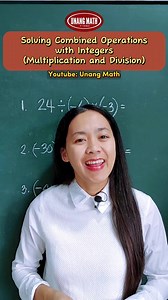 Solving Combined Operations with Integers (Multiplication and Subtraction) #integers #MATHSOLVING #mathchallenge #math #mathtutorial #educational #mathtutor #mathvideo #education #mathskills #mathematics | Unang Math