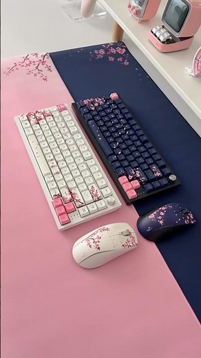 Pink or blue? 🌸 unboxing Cherry Blossom Corsair custom lab bundles.💖 #Corsair #mechanicalkeyboard