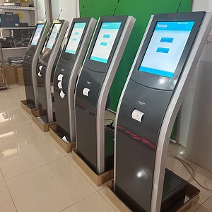 [Hot Item] 17 Inch Stand Smart Queue Management Machine System LED Display Bank Hospital Queuing Ticket Dispenser