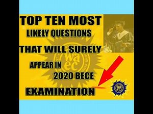 BECE 2020 EXAMS QUESTIONS