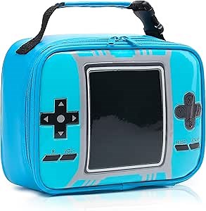 Boys Lunch Box Leather Lunch Box, Kids Lunch Bags Waterproof Thermal Insulated Cooler Bag Toy Bag for Boys Girls Kids Toddlers Teens school gift