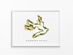 Mammoth Dunes | Nekoosa, WI | Golf Course Map, Personalized Golf Art Gifts for Men Wall Decor, Custom Watercolor Print - Etsy