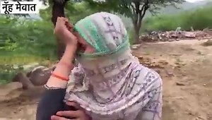 Distressed Muslim women are in tears as their home was bulldozed by the #Haryana government, leaving them feeling helpless and hopeless. | Asaduddin Owaisi-Youth Icon