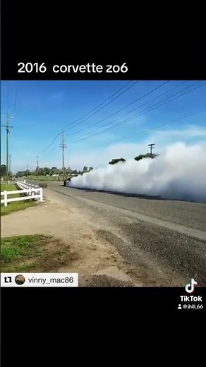 2016 Corvette z06 burnout