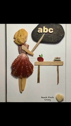 Unique art made from my beach finds! Seaglass, pebbles and shells! #beachfinds #beachlife #beach | Beach Finds by Crissy
