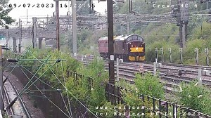 10K views · 746 reactions |  West Coast Railways #Class37 37706 hauling Inspection Saloon 999506 on a move to #Shrewsbury ℹ️ 5Z65 #Carnforth Steamtown to #Coleham Civil Engineer's Sidings  #Crewe Crewe Heritage Centre  09/07/23 The Class 37 Locomotive Group | Railcam | Facebook