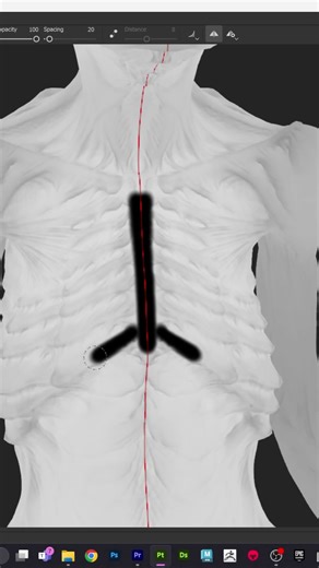 Painting scattering and making some cool skin 👨🏽‍🎨 #3d #art #3dart