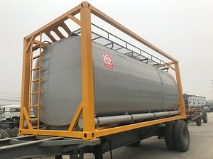 [Hot Item] 22, 000 Liters of Concentrated Nitric Acid Tanks, Transport Tanker, 20 FT Storage Tank Container