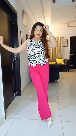 Pink trousers for women - trial & styling #trousersforwomen #pinktrousers #pinktrousersforwomen #bootcuttrousers #womentrousers | Nidhi Dubey sharma