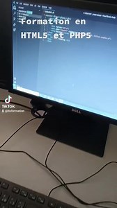 Aujourd'hui on a commencé la formation de HTML5 PHP5 Gratuite