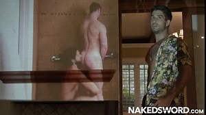 NAKEDSWORD Damien Crosse Deepthroats Diego Sans Huge Cock