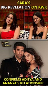 68K views · 573 reactions | In the new episode of 'Koffee with Karan Season 8', #SaraAliKhan confirmed the relationship between Ananya Panday and Aditya Roy Kapur through her answer, during which #AnanyaPanday was seen feeling shy. | Bollywood Now | Facebook