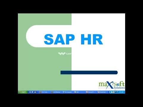 SAP HR Online Training Demo | SAP in HR - Maxsoft Solutions