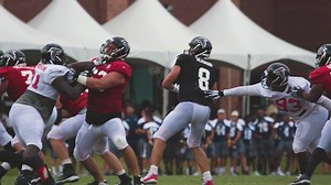 First touchdown of our scrimmage today? A DEEP ball from Matt Schaub to Devin Gray. | Atlanta Falcons