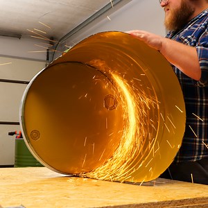 Barrel Recycling Magic: Stylish Garage Furniture by a Skilled Craftsman ♻️ | Transformazing