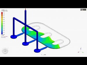 [Hot runner/Side gate] 多点ホットサイド 一般形状_充填動画