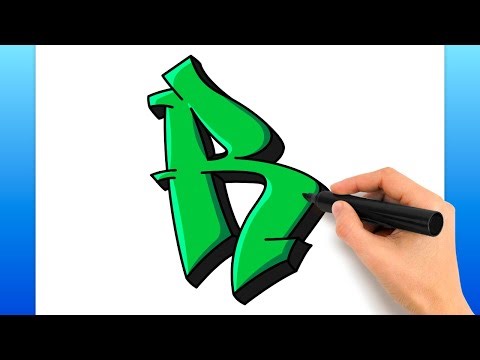 How To Draw Graffiti Letter R (Easy Drawing Tutorial)
