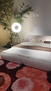 My girlfriend says that this cozy, plump French-style bed provides unparalleled comfort, with ergonomically curved lines that make it perfect for snuggling up in. #HomeDecor #Furniture #Bed #FrenchBed #CozyBed | Ringchen Furniture