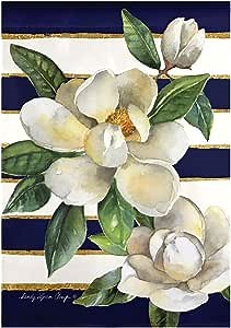 Evergreen Flag Spring Magnolias Garden Suede Flag 12.5 x 18 Inch Double Sided Durable Outdoor Flag for Homes and Gardens