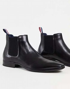 Ben Sherman leather chelsea boot in black | ASOS