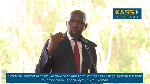 18 reactions | CS Murkomen: With the support of chiefs, we have been able to collect over 1000 illegal guns in less than four months in Kerio Valley. #KassNews #KassDigital | KASS FM | Facebook